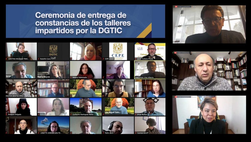 Capacitación a profesores del CEPE UNAM
